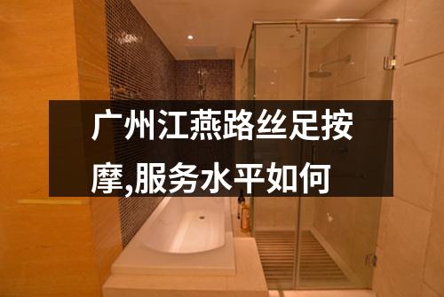广州江燕路丝足按摩,服务水平如何