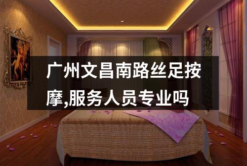 广州文昌南路丝足按摩,服务人员专业吗