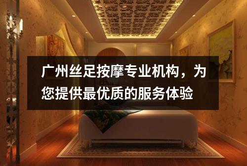 广州丝足按摩专业机构，为您提供最优质的服务体验