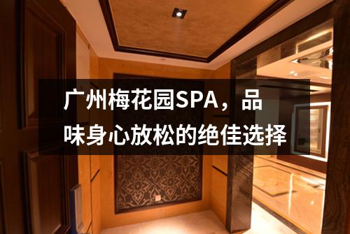 广州梅花园SPA，品味身心放松的绝佳选择