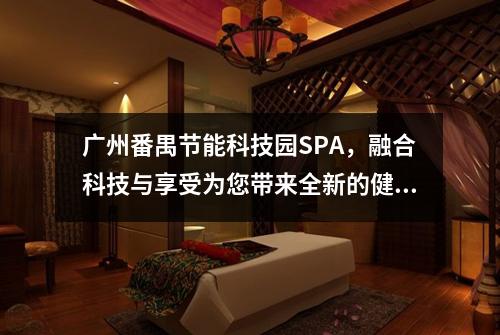 广州番禺节能科技园SPA，融合科技与享受为您带来全新的健康体验