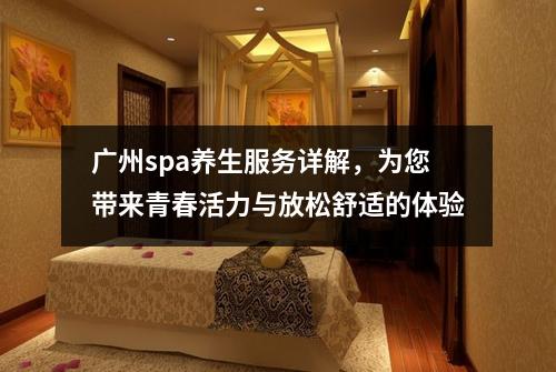 广州spa养生服务详解，为您带来青春活力与放松舒适的体验