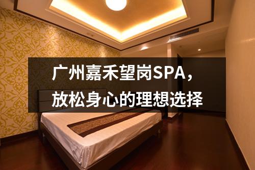 广州嘉禾望岗SPA，放松身心的理想选择