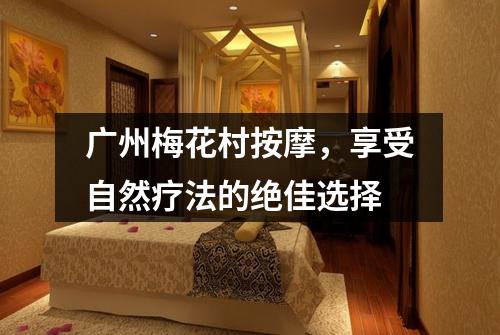 广州梅花村按摩，享受自然疗法的绝佳选择