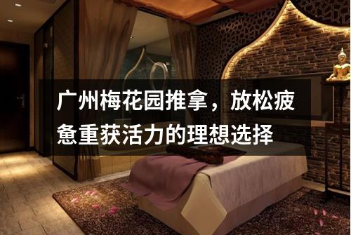 广州梅花园推拿，放松疲惫重获活力的理想选择