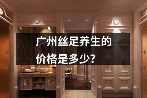 广州丝足养生的价格是多少？