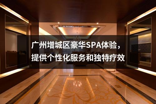 广州增城区豪华SPA体验，提供个性化服务和独特疗效