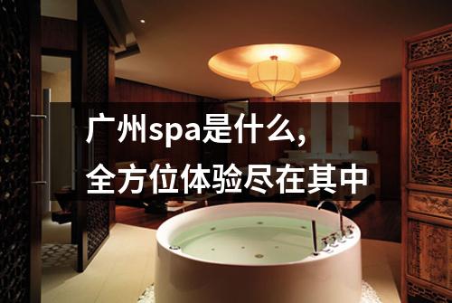广州spa是什么,全方位体验尽在其中