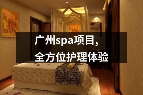 广州spa项目,全方位护理体验