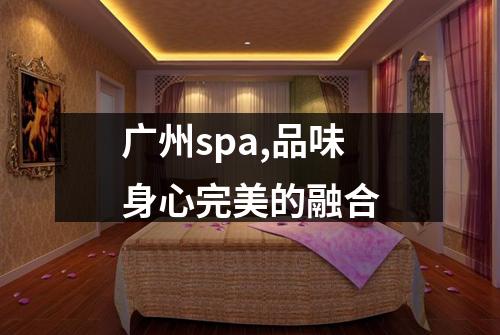广州spa,品味身心完美的融合