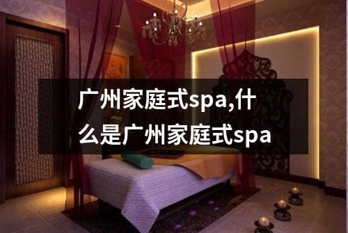 广州家庭式spa,什么是广州家庭式spa