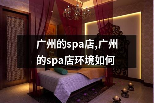 广州的spa店,广州的spa店环境如何