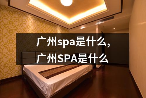 广州spa是什么,广州SPA是什么
