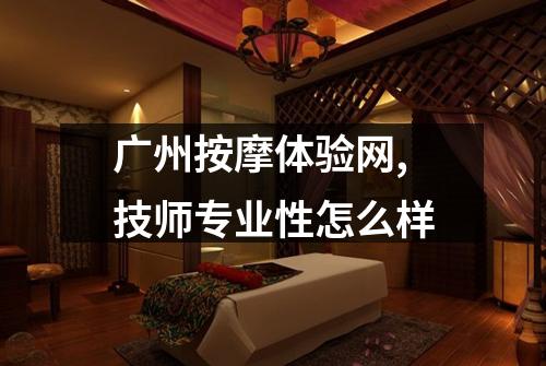 广州按摩体验网,技师专业性怎么样
