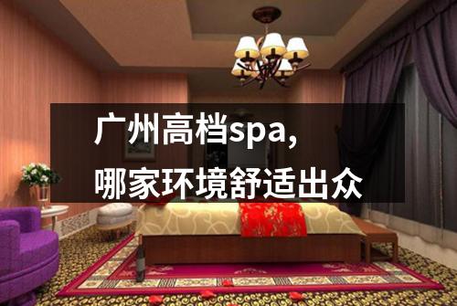 广州高档spa,哪家环境舒适出众