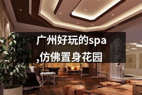 广州好玩的spa,仿佛置身花园