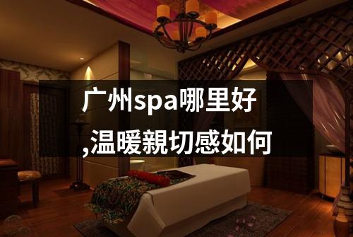 广州spa哪里好,温暖親切感如何