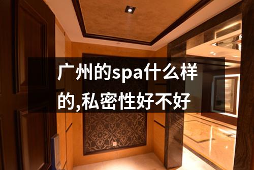 广州的spa什么样的,私密性好不好