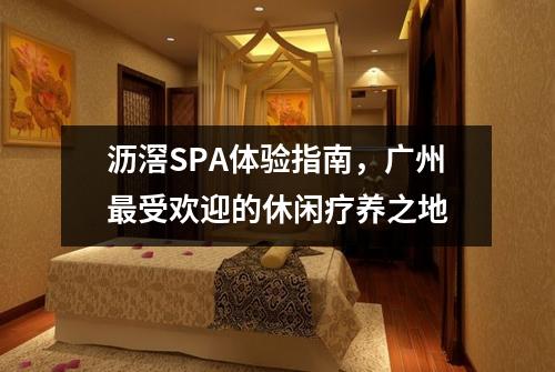 沥滘SPA体验指南，广州最受欢迎的休闲疗养之地