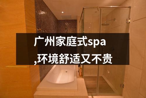 广州家庭式spa,环境舒适又不贵