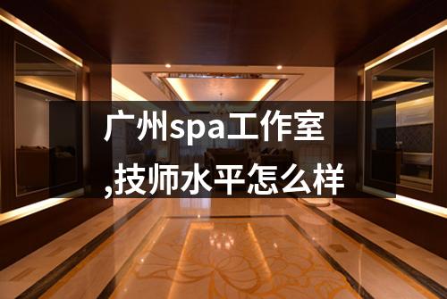 广州spa工作室,技师水平怎么样