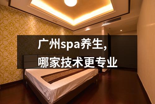 广州spa养生,哪家技术更专业